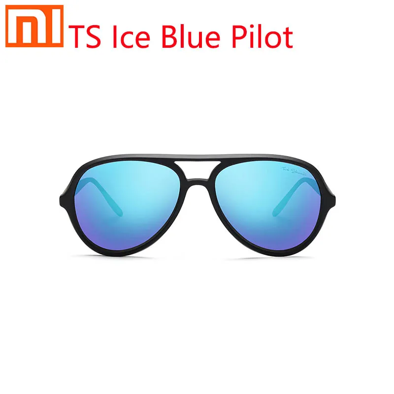 Солнцезащитные очки авиаторы Xiaomi TS ice blue поляризационные линзы с большой оправой