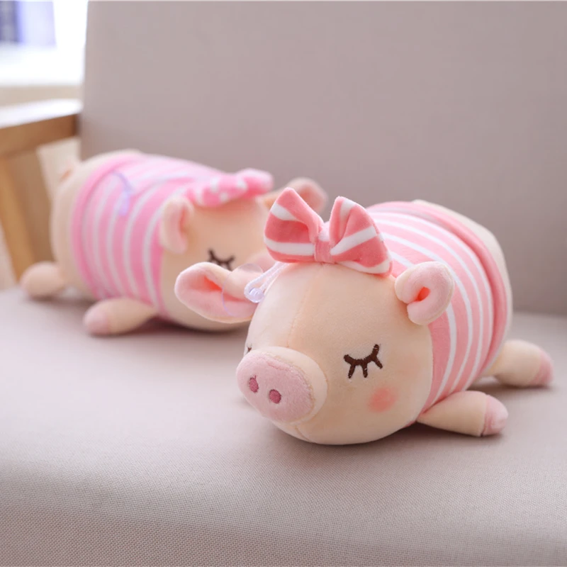 Новинка 25 см милые плюшевые игрушки свинка лук свинья Животные Кукла Маленькая