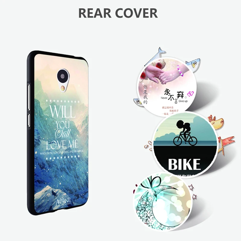 Meizu Mx6 Case Original Cover for bag Skin Wolf Fish Skull mx6 Fundas 100% BiNFUL |