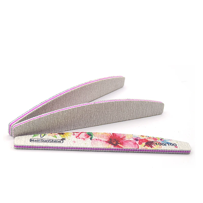 

100pcs/lot Double-sided Nail File Blocks Colorful Sponge 100/100 Nail Polish Sanding Buffer Files Polishing Manicure Tools Sets