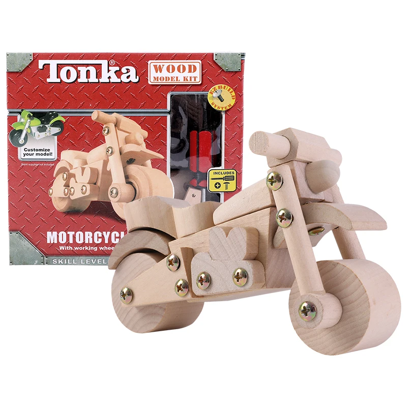 TONKA винтовые игрушки деревянные для детей деревянная разборка модель сборки