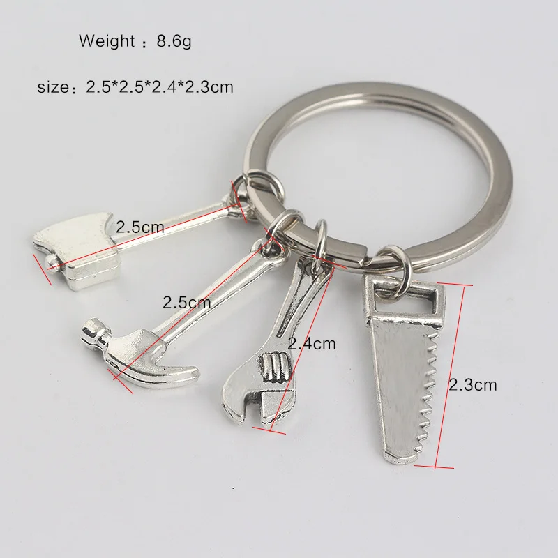 Мода брелок ручной инструмент для ключей с надписью Daddy подарок отца матери