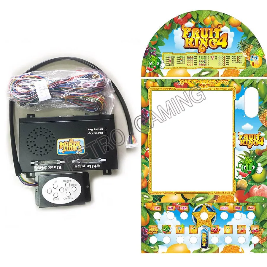 Fruit King 4 печатная плата с проводами кабель и акрил для 1" lcd Мексика Fruitking 4 монета управляемая видео Марио слот-машина