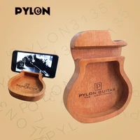 pylon guitar wooden guitar shape cell phone mobile phone stand holder