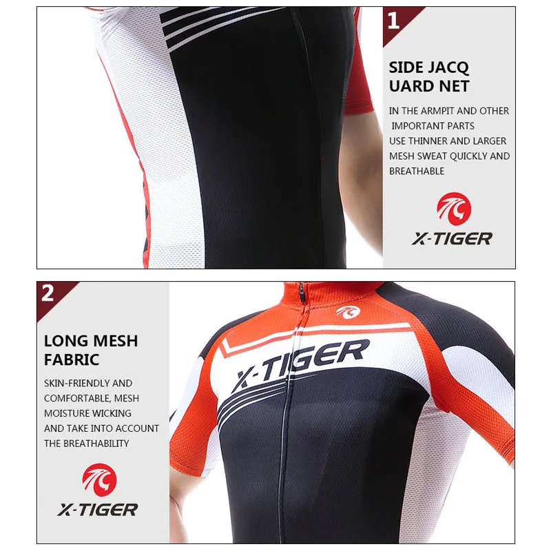 X-TIGER полиэстер майки для велоспорта Pro летняя велосипедная одежда Maillot Ropa Ciclismo велосипедная одежда