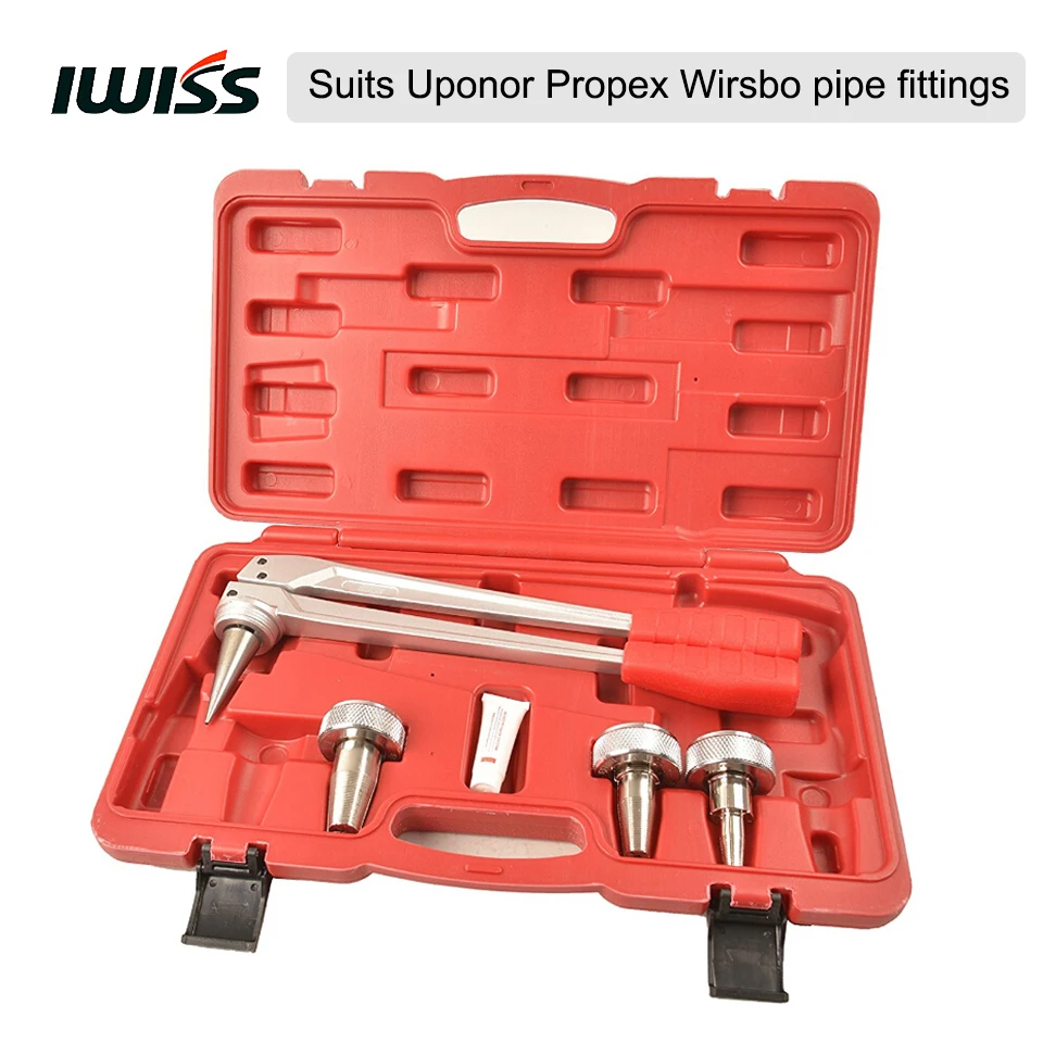 IWISS 1/2 &quot3/4&quot 1 &quotF1960 PEX Pipe Expander Набор инструментов соответствует ASTM 1960 костюмы Uponor