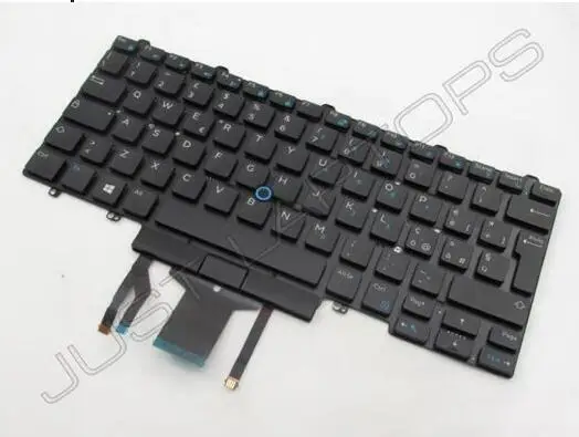 Новая клавиатура для Dell Latitude 14 E5450 E5470 E7450 E7470 E7480 португальский/Иврит/итальянский/швейцарский/Венгерский/русский/Греческий