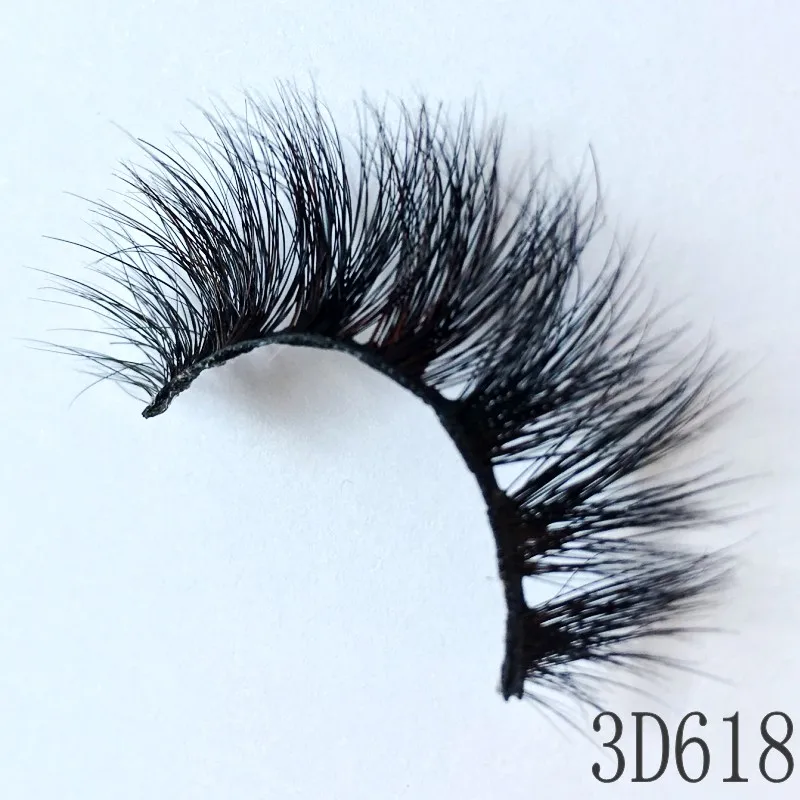 UPS Бесплатная доставка 50 пар 100% настоящие сибирские 3d норковые меховые полосы