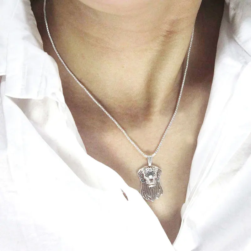 Ожерелье с подвеской для собак золотого ретривера женское ожерелье покрытием