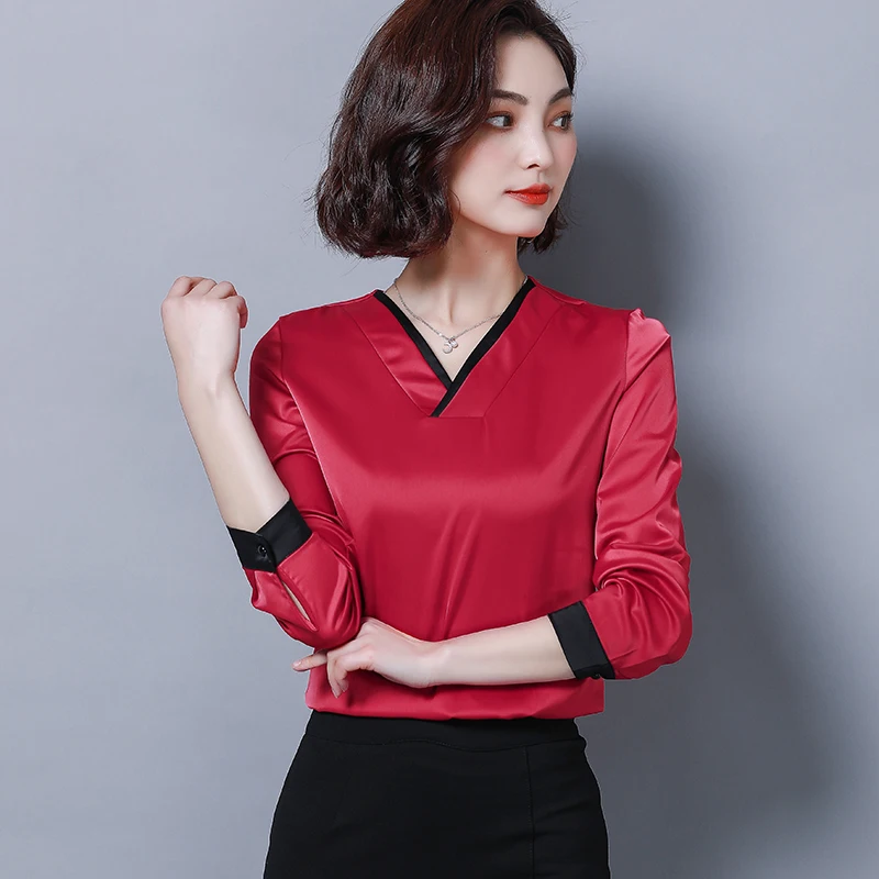 fashion woman blouses 2021 office work wear ladies tops plus size chiffon blouse shirt long sleeve women shirts blusas 2191 50 | Женская