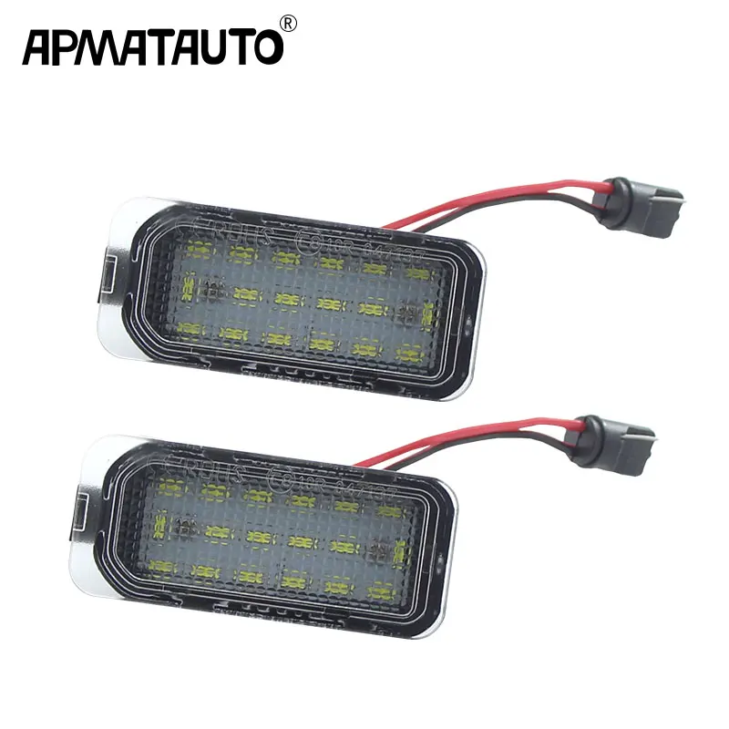 2 шт./1 пара светодиодные фонари для номерного знака Canbus 6000K 12 В Focus DA3 DYB Fiesta C-MAX Mondeo