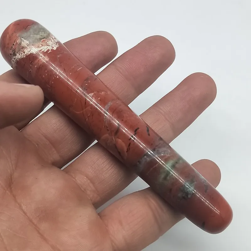 DHXYZB 10-11 см Натуральная красная яшма кварцевая кристаллическая точечная