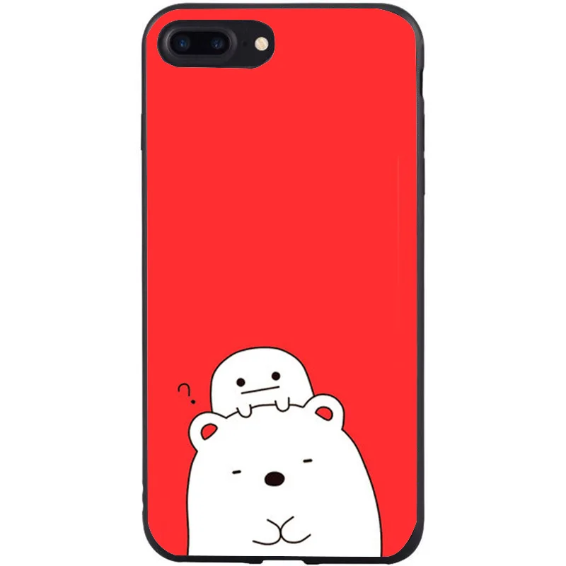 Чехол для iphone 6 оригинальный силиконовый милый аниме мультфильм чехол Apple 7 plus 8 6s 5s