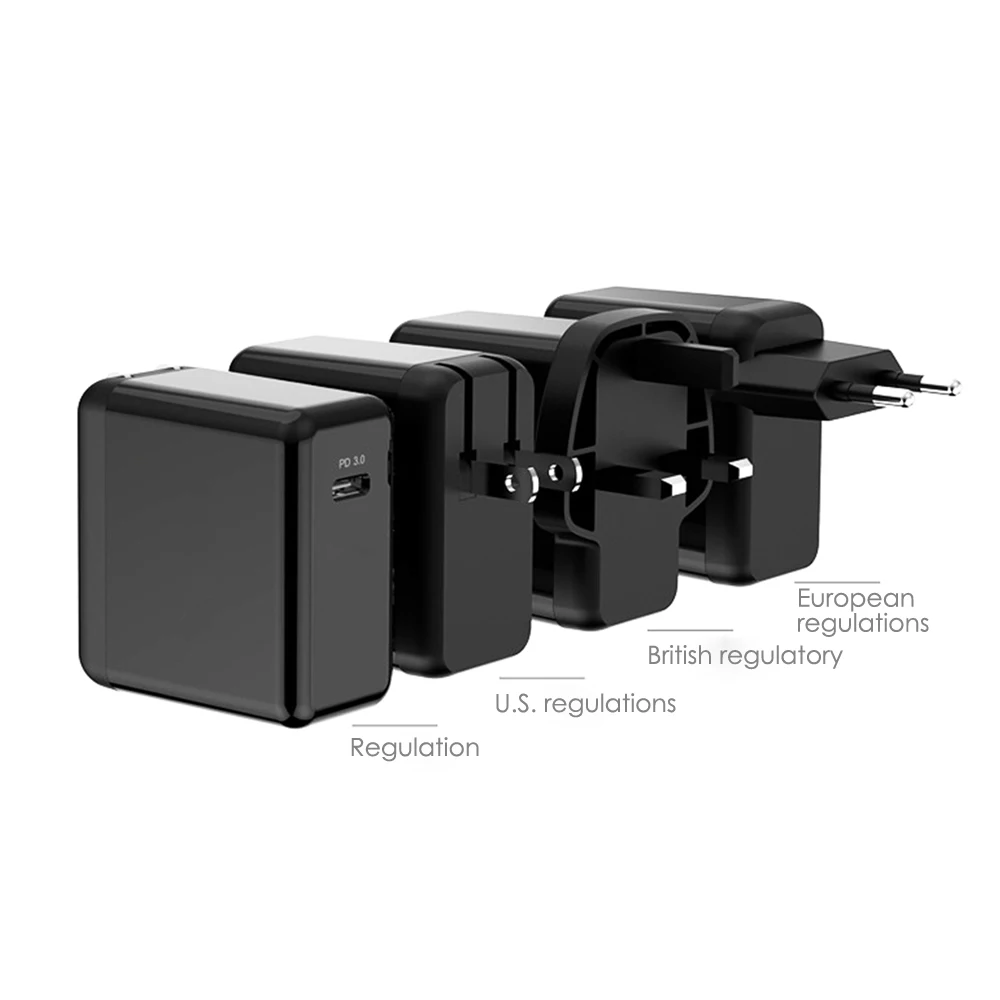 WOTOBE PD3.0 45 Вт USB C зарядное устройство для MacBook Pro DELL XPS 12/13/samsung Note 8 S9 Google Pixel XL iPhone X/8 8Plus iPad Pro