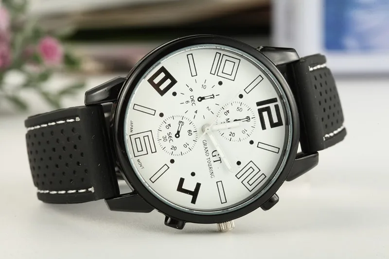 Мужские кварцевые часы relogio masculino F1 GT, мужские спортивные стильные силиконовые наручные часы, повседневные erkek kol saati montre