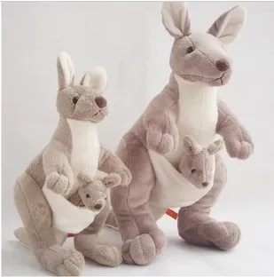 

Free shipping 45cm Mother and kid kangaroo doll in Australia kangaroo plush toy