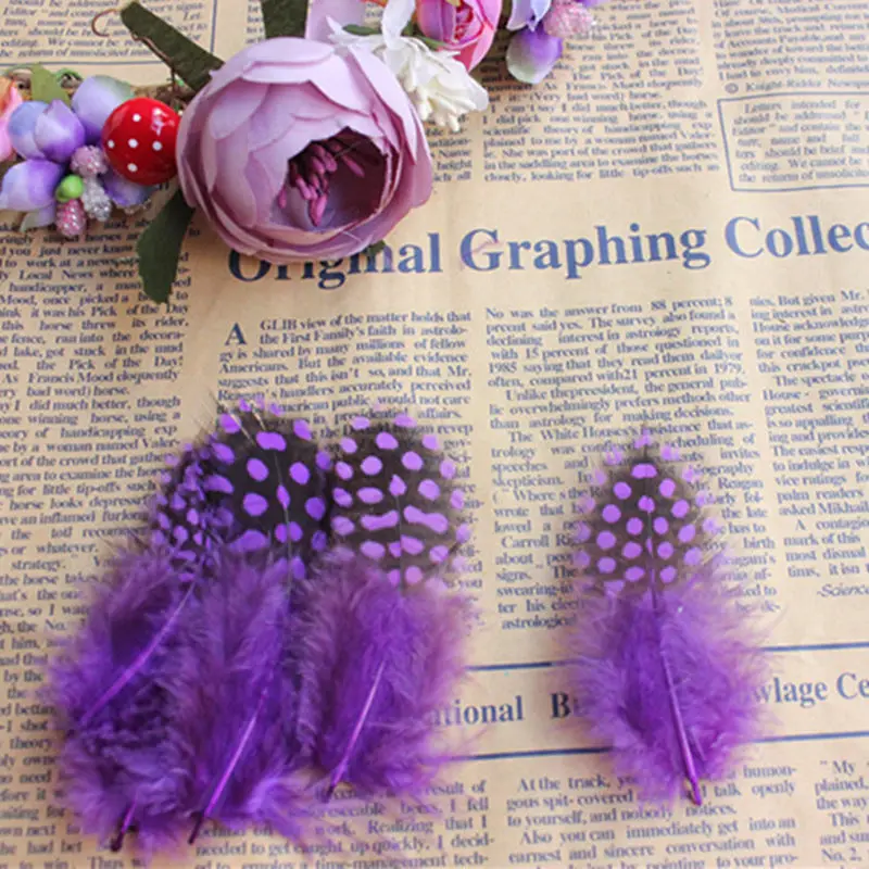 25 шт. перья для курицы 5 10 см|chicken feather|spots feathersguinea fowl |