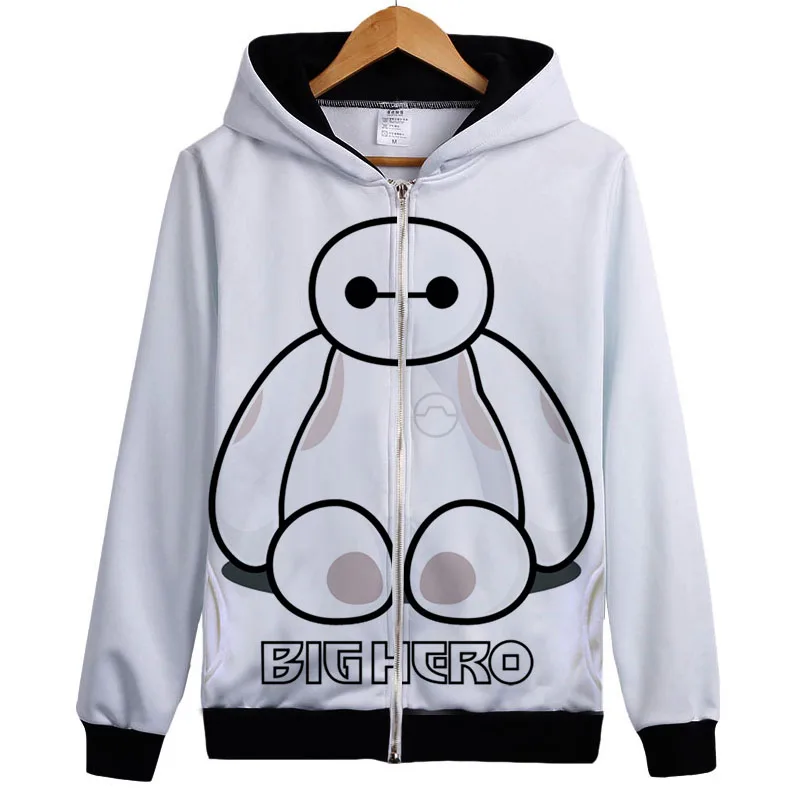 Sudadera Moleton Movie Big Hero 6 Женская/Мужская Флисовая бейсбольная куртка с длинным рукавом