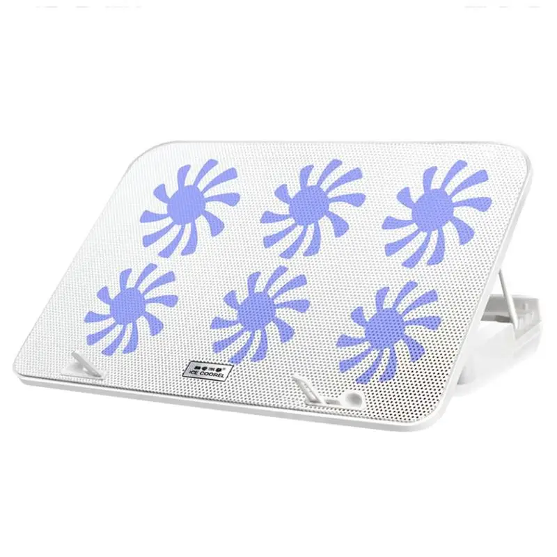 ICE COOREL A9 кулер для ноутбука 2 USB 6 охлаждающий вентилятор 12-17 дюймов подставка для ноутбука