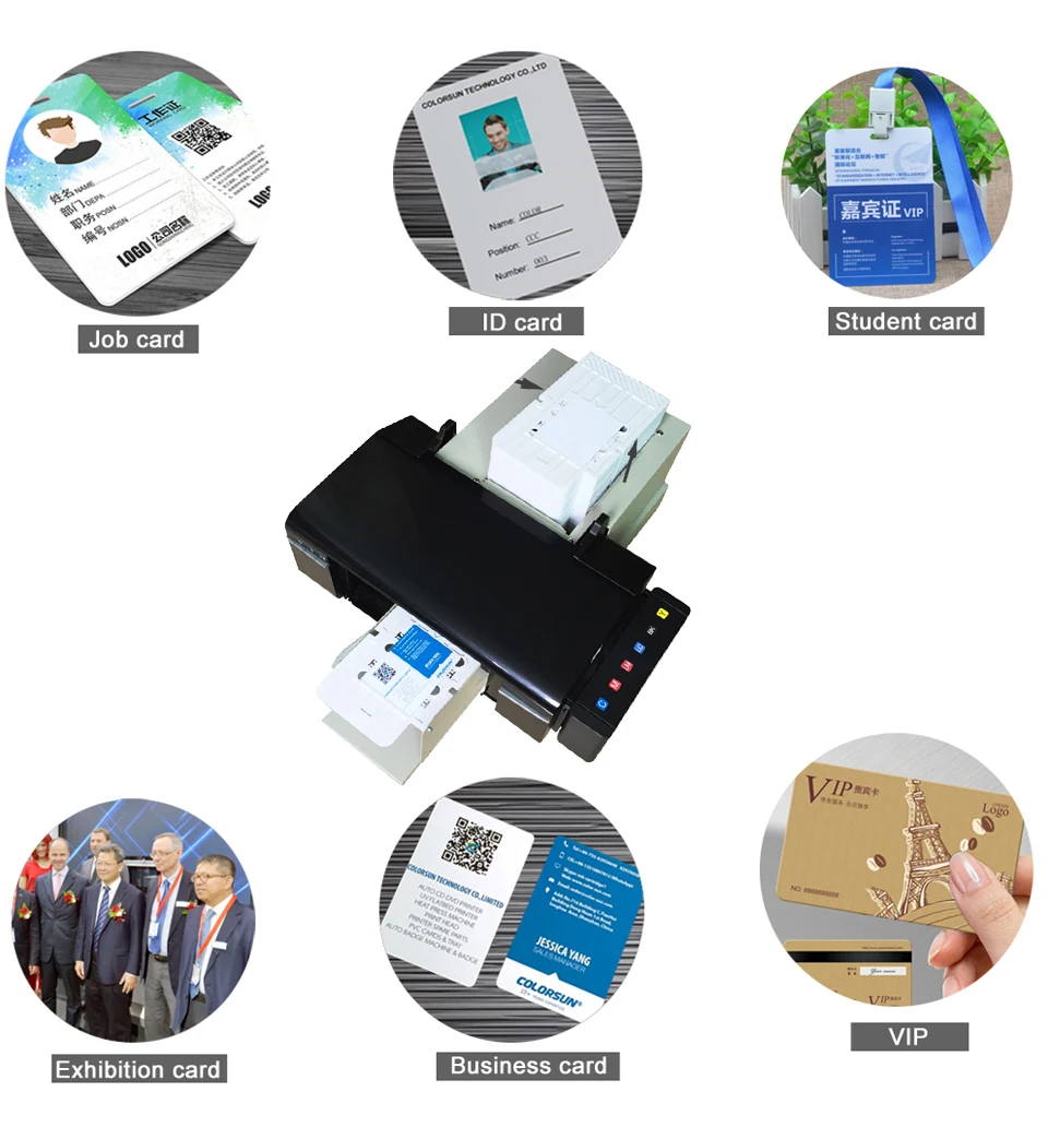Для EPSON L800 высокоскоростной CD автоматический принтер ПВХ ID карты Принтеры экспортная версия с 51 шт. ПВХ лоток для пвх карты