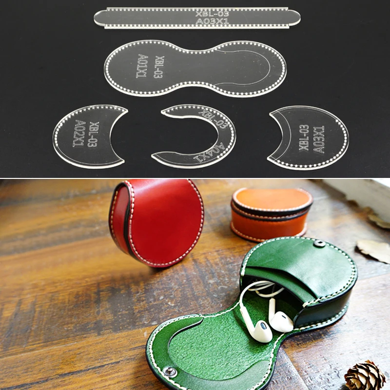 Прозрачный и акриловый кошелек сумка шаблон трафареты набор кожа ручной работы