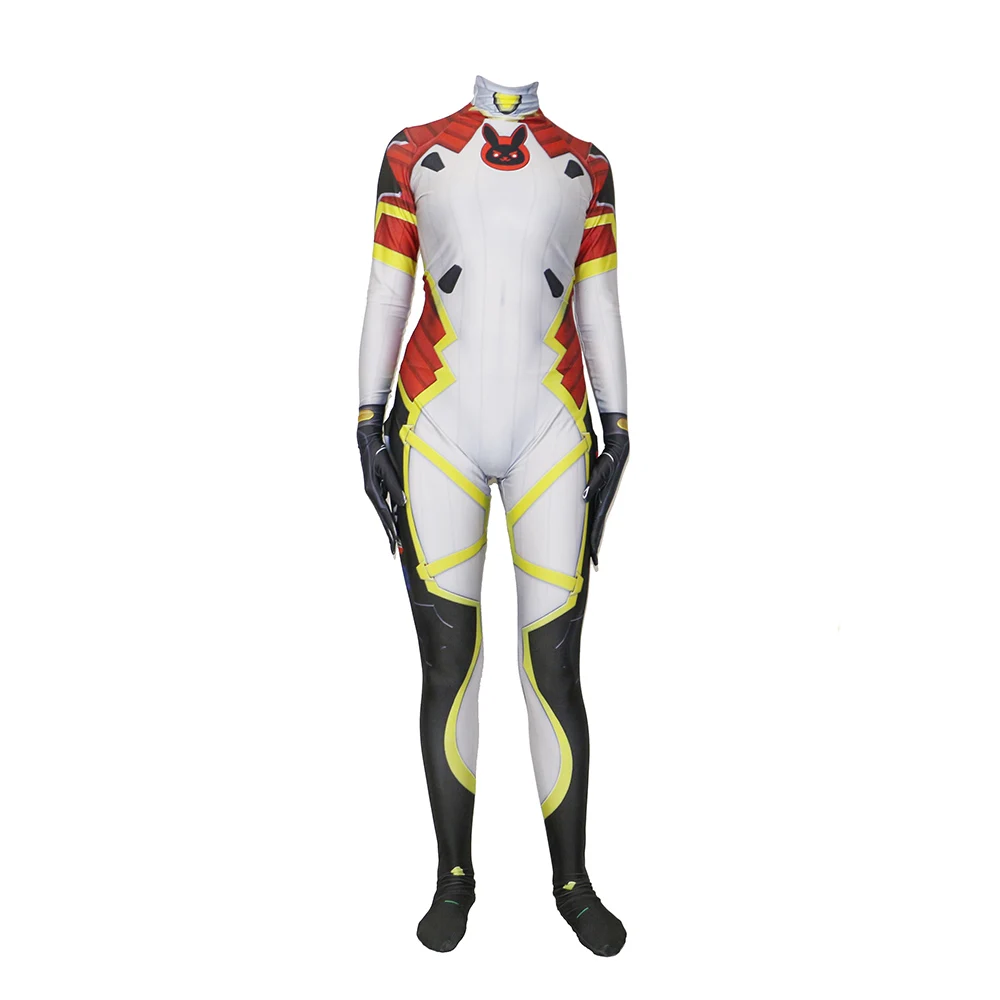 Zentai спандекс лайкра d. va косплэй костюм OW dva d милосердие вдовца tracer Сомбра