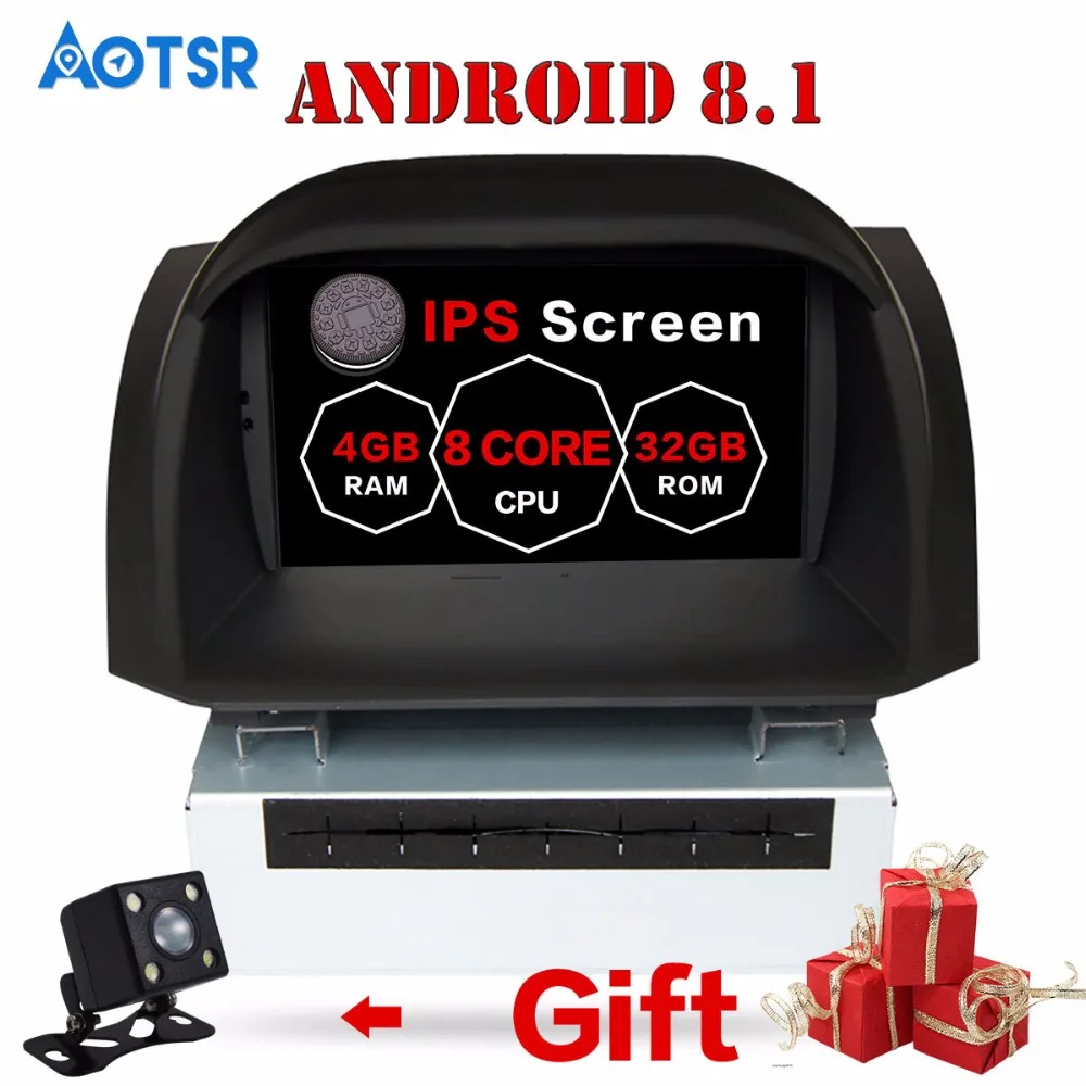 Автостерео Android 8 1 Автомобильный DVD стерео для Ford Fiesta 2013 2014 2015 2016 GPS навигация видео