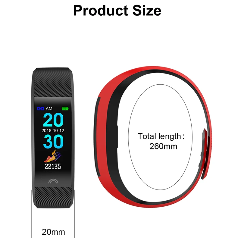 Умный Фитнес-браслет F6 водонепроницаемый смарт-браслет с монитором кровяного