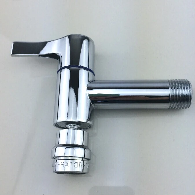 

L15110 - Luxury Wall Mounted Chrome Color Brass Material Bib Faucet