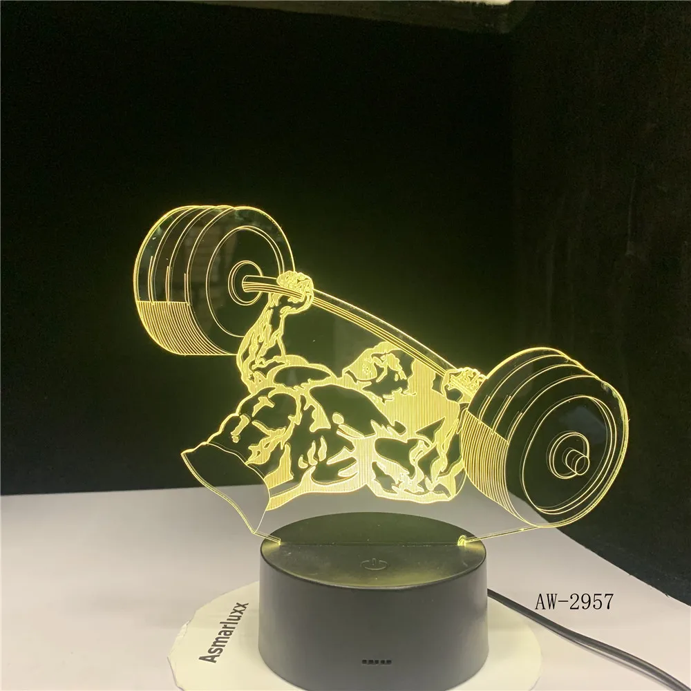 Лифтинг 3D Ночник светильник 7 цветов меняющийся акриловый USB Новинка визуальная