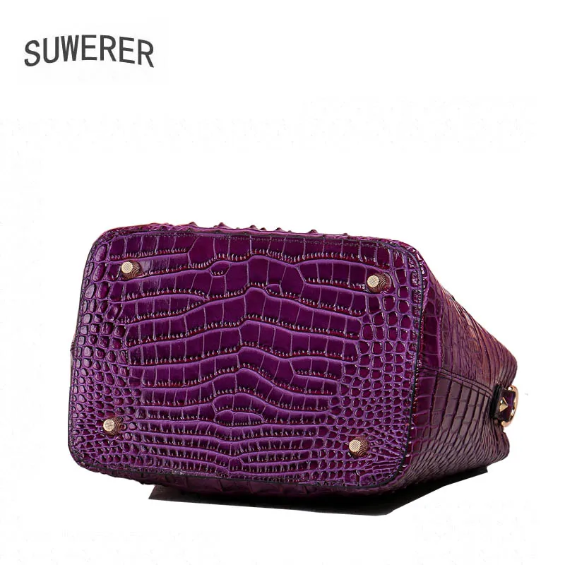 SUWERER новый улучшенный коровьей натуральная кожа тотализатор женщин сумки