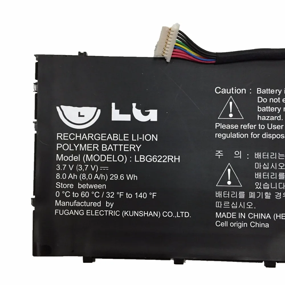 Новый оригинальный аккумулятор LBG622RH для ноутбука LG XNOTE 3 7 в 8000 Вт/ч мАч |