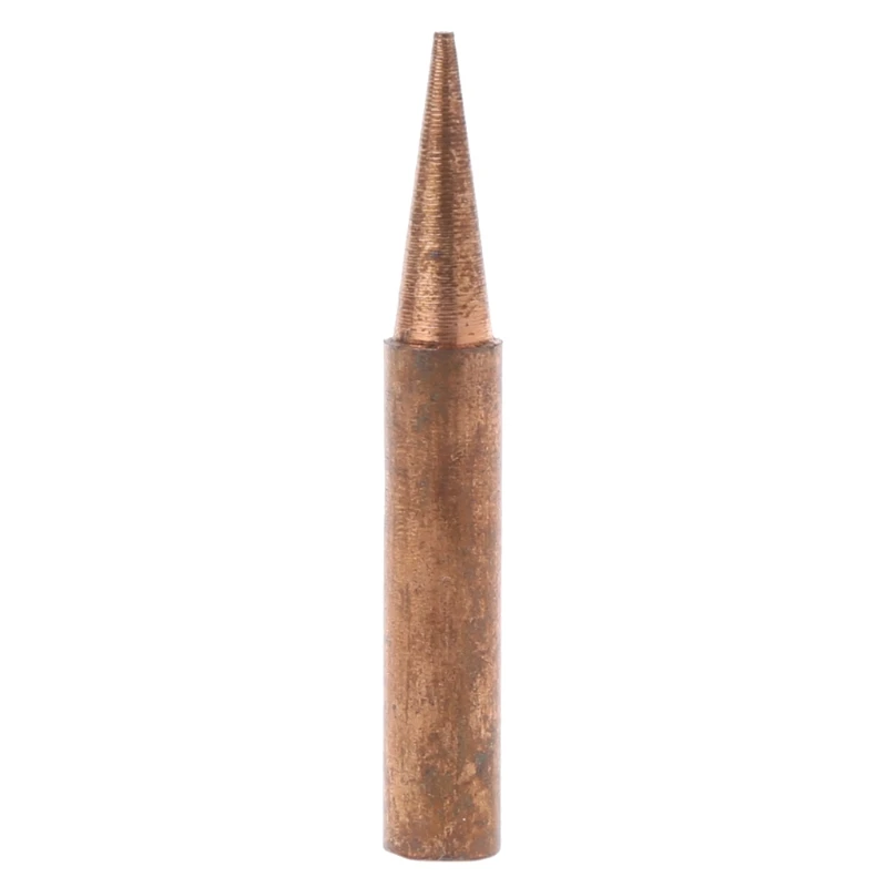 

5 Pcs Pure Copper 900M-T Soldering Iron Tip Lead-free For Hakko Soldering Rework Station 200-480℃ Copper soldering tips