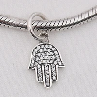 authentic 925 sterling silver charm hand of buddha crystal pendant beads for original pandora charm bracelets bangles jewelry