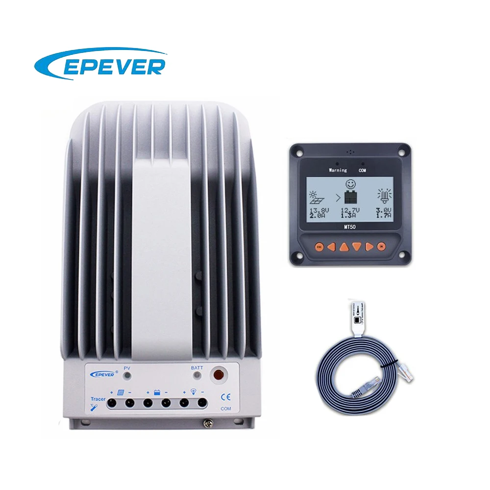 Tracer 10A 20A 30A 40A 1215BN 2215BN 3215BN 4215BN MPPT Солнечный контроллер заряда с MT50 ЖК-метр epsolar регулятор