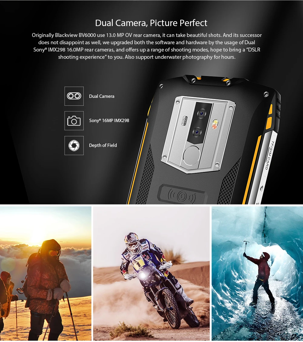 BLACKVIEW BV6800 Pro 5 7 дюймов 4 Гб и 64 GB мобильный телефон MTK6750T Восьмиядерный IP68 IP69K