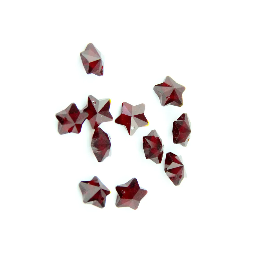 Бесплатная доставка 2000 шт 14 мм темно-красный цвет хрустальные люстры бусины в