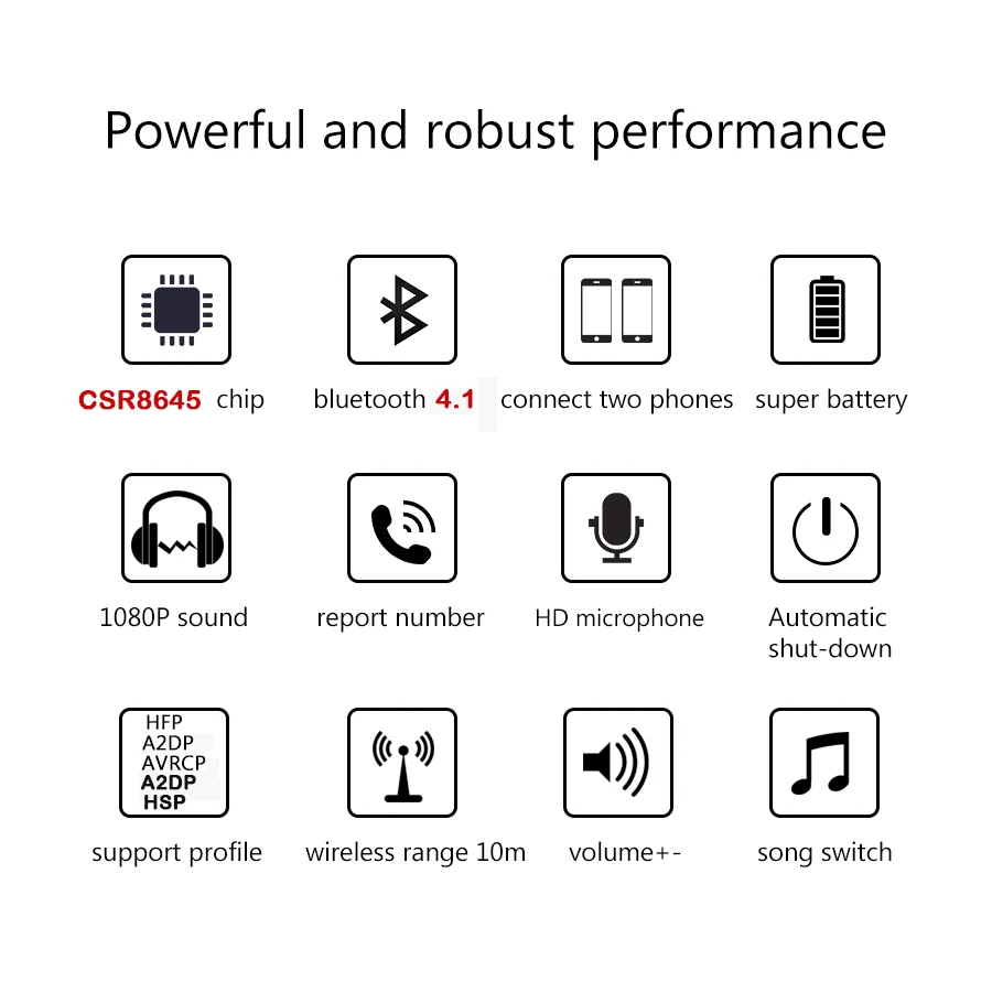 Caldecott Bluetooth 4.1 Металл Магнитная Сабвуфер Спорт Беспроводные Стерео Наушники С