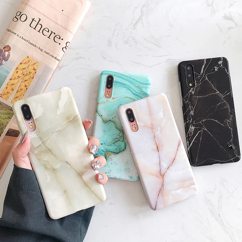 Классический Мраморный чехол для huawei P20 P30 mate 20 Pro lite с текстурой камня, мягкий чехол для huawei mate 30Pro Nova 4 5Pro, чехол для задней панели s