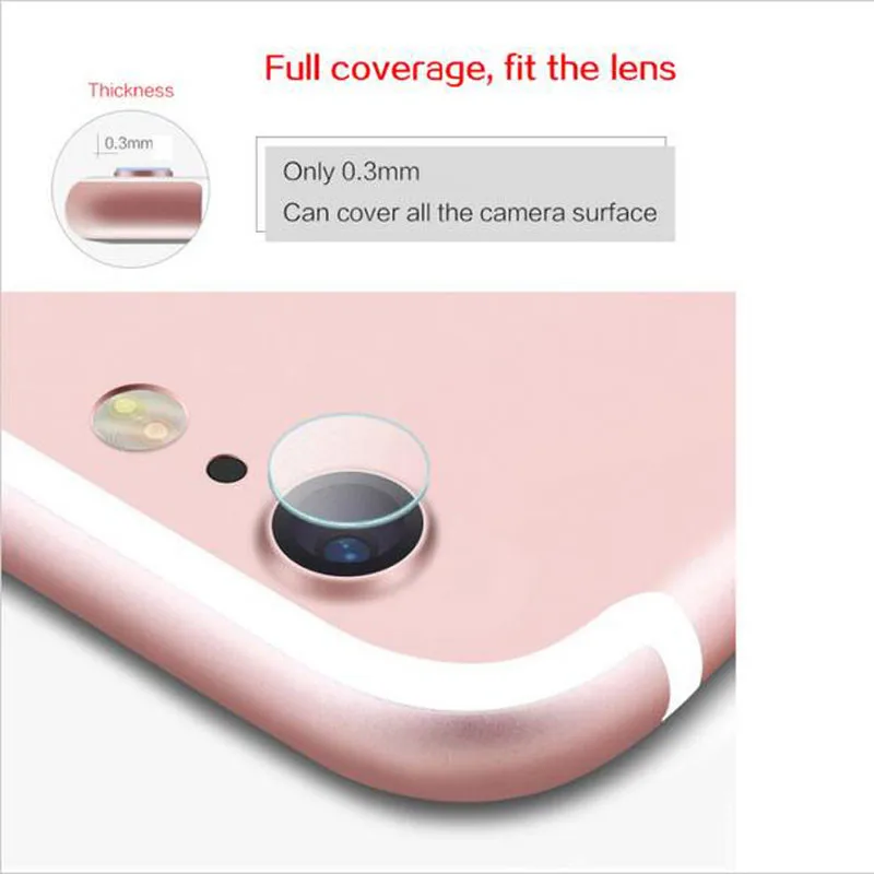 Прозрачная HD пленка для объектива камеры защитное стекло Защитная Apple Iphone 6 6s 7 8 Plus