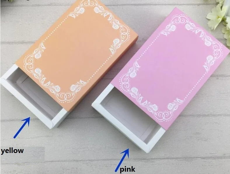 4 вида цветов бумага DIY Подарочная коробка крафт картон упаковка для печенья