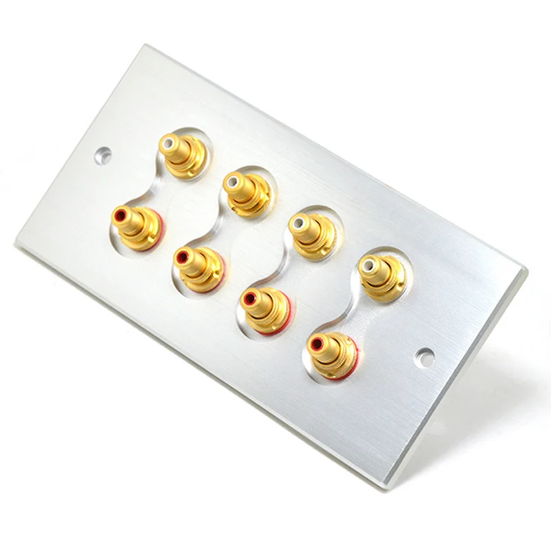 Acrolink Hi End позолоченный настенный разъем RCA|socket speaker|rca wall socketrca |