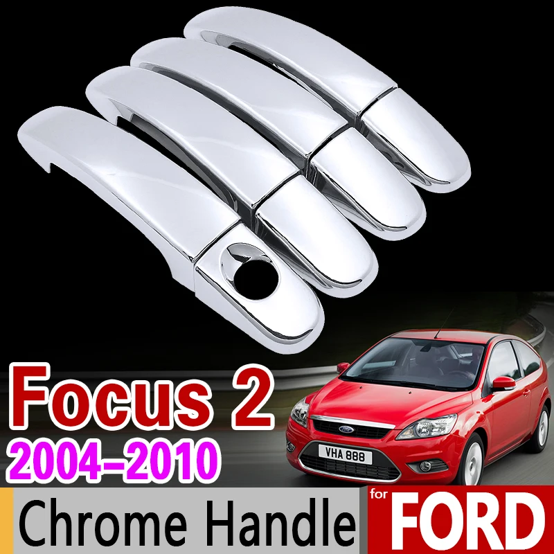 Хромированная накладка на ручку для Ford Focus 2 2004 2010 MK2 MK2.5 2005 2006 2007 2008 2009