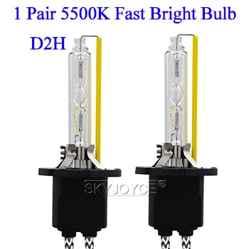1 Pair 5500K Bulb SKYJOYCE 55 W Xenon H7 Canbus HID комплект ДЛТ X5 55 W Canbus балласт ксенона H1 H11 H7 HB3 HB4 9012 D2H 5500 K фар автомобиля лампа комплект - Испускаемый цвет: 1 Pair 5500K Bulb