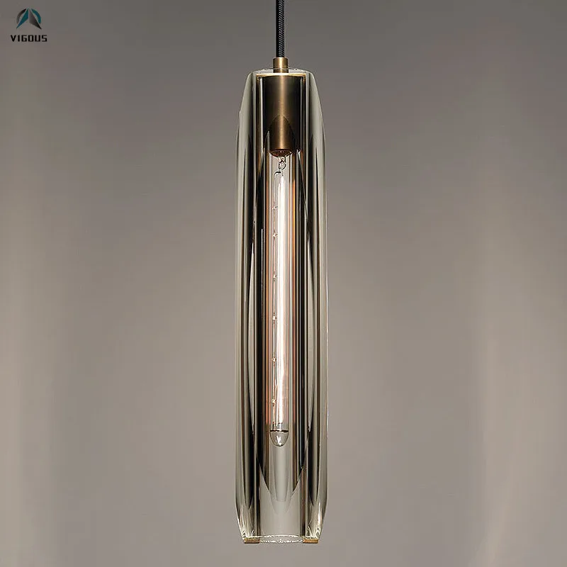 

1 Light H38cm Crystal Shades E14 Led Pendant Lights Gold Adjustable Hanging Lamp Suspend Light For Dining Room Lamparas