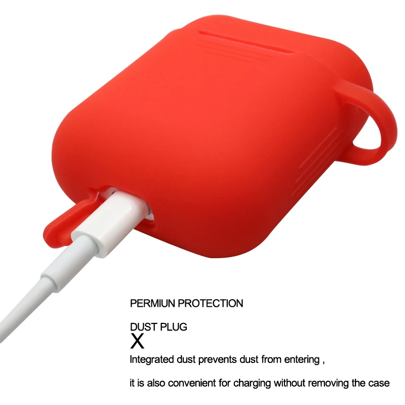 ТПУ силиконовый Bluetooth беспроводной чехол для наушников Защитный AirPods аксессуары