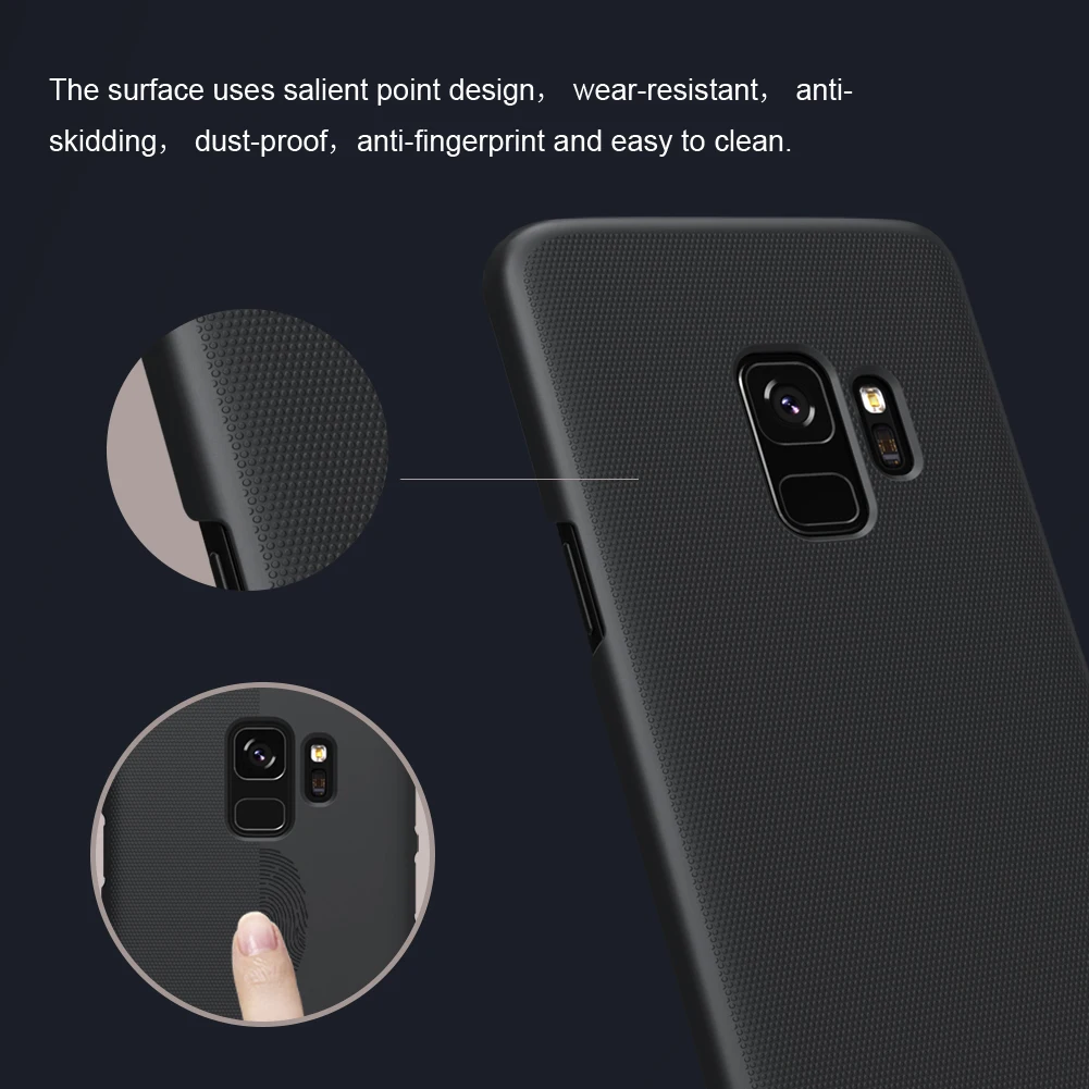 Чехол для Samsung S9 5 8 ''и 6 2'' Nillkin Frosted Shield PC Hard Back Cover Case For Galaxy Plus|case for samsung galaxy|case