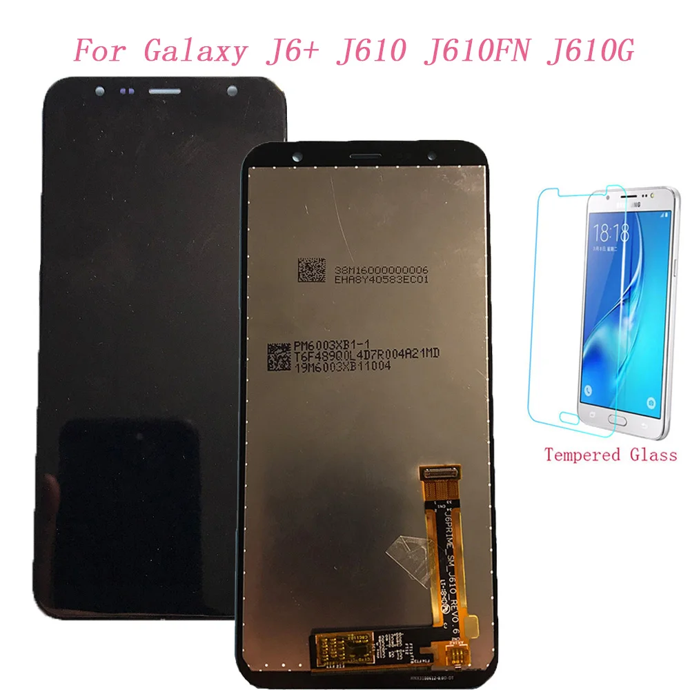Тест ЖК экран для Samsung Galaxy J6 + 2018 J610FN сенсорный дигитайзер дисплей J610 J610G J610F