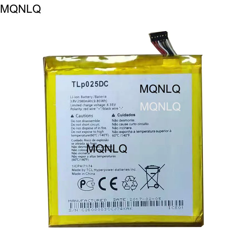 Аккумулятор TLP025DC для Alcatel One Touch Pixi 4 6 0 2580 8050D OT 9001D 9001A 9001X мАч|Аккумуляторы