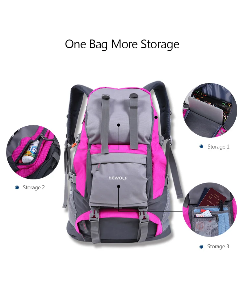 Hewolf 32L открытый спортивный рюкзак водостойкий походный альпинистский походный рюкзак мужской женский альпинистский треккинг дорожная сумка